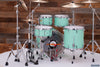 PORK PIE USA CUSTOM 5 PIECE DRUM KIT, SATIN SEAFOAM GREEN