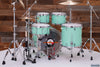 PORK PIE USA CUSTOM 5 PIECE DRUM KIT, SATIN SEAFOAM GREEN