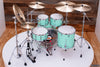 PORK PIE USA CUSTOM 5 PIECE DRUM KIT, SATIN SEAFOAM GREEN