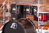 PORK PIE USA CUSTOM 5 PIECE DRUM KIT, WAVY EBONY VENEER