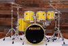 PREMIER RESONATOR 5 PIECE DRUM KIT, DECO YELLOW, (PRE-LOVED)