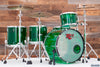 RCI STARLITE 5 PIECE ACRYLIC DRUM KIT, GREEN, PRE-LOVED