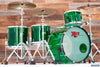 RCI STARLITE 5 PIECE ACRYLIC DRUM KIT, GREEN, PRE-LOVED