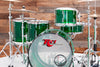 RCI STARLITE 5 PIECE ACRYLIC DRUM KIT, GREEN, PRE-LOVED