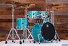 SAKAE OSAKA HERITAGE EVOLVED 4 PIECE MAPLE DRUM KIT, TURQUOISE CHAMPAGNE