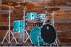 SAKAE OSAKA HERITAGE EVOLVED 4 PIECE MAPLE DRUM KIT, TURQUOISE CHAMPAGNE