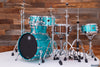 SAKAE OSAKA HERITAGE EVOLVED 4 PIECE MAPLE DRUM KIT, TURQUOISE CHAMPAGNE