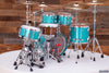 SAKAE OSAKA HERITAGE EVOLVED 4 PIECE MAPLE DRUM KIT, TURQUOISE CHAMPAGNE