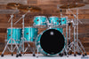 SAKAE OSAKA HERITAGE EVOLVED 6 PIECE MAPLE DRUM KIT, TURQUOISE CHAMPAGNE