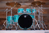 SAKAE OSAKA HERITAGE EVOLVED 6 PIECE MAPLE DRUM KIT, TURQUOISE CHAMPAGNE