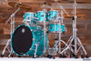 SAKAE OSAKA HERITAGE EVOLVED 6 PIECE MAPLE DRUM KIT, TURQUOISE CHAMPAGNE