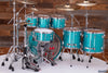 SAKAE OSAKA HERITAGE EVOLVED 6 PIECE MAPLE DRUM KIT, TURQUOISE CHAMPAGNE