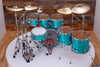 SAKAE OSAKA HERITAGE EVOLVED 6 PIECE MAPLE DRUM KIT, TURQUOISE CHAMPAGNE