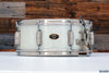 SLINGERLAND 14 X 5.5 RADIO KING GENE KRUPA SOLID MAPLE SNARE DRUM, WHITE MARINE PEARL