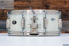 SLINGERLAND 14 X 5.5 RADIO KING GENE KRUPA SOLID MAPLE SNARE DRUM, WHITE MARINE PEARL