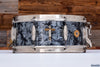 SLINGERLAND 14 X 5.5 RADIO KING SOLID MAPLE SNARE DRUM, BLACK DIAMOND PEARL CIRCA 1940'S