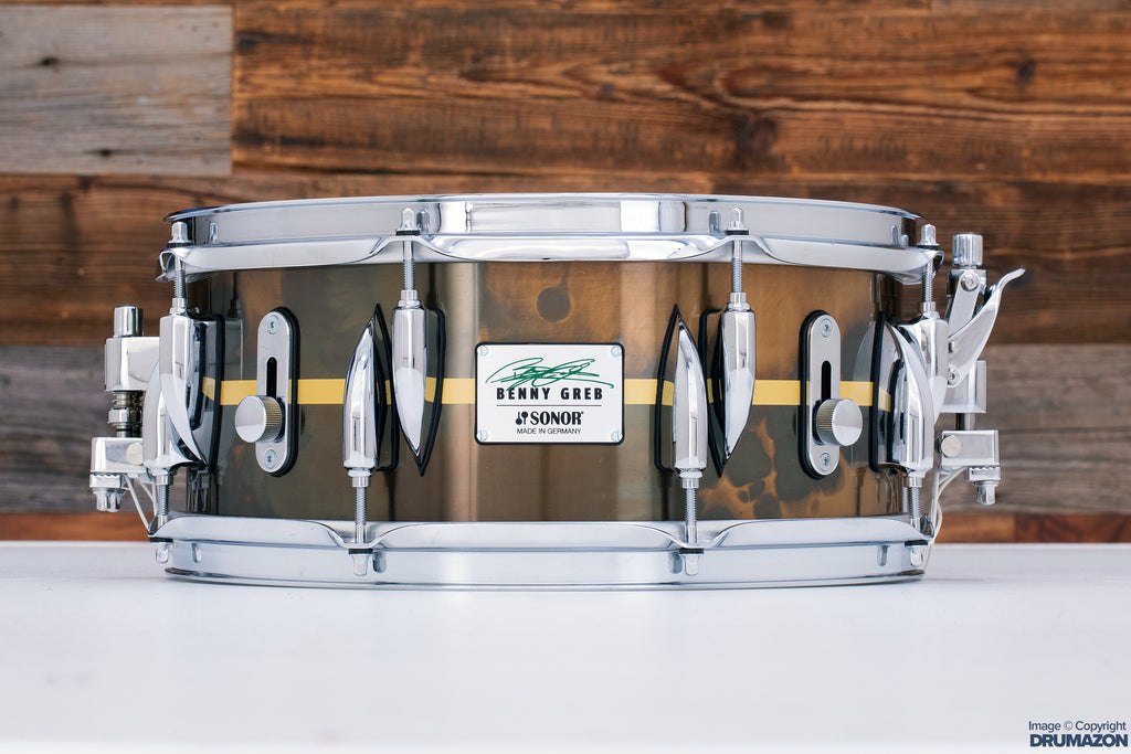 SONOR 13 X 5.75 BENNY GREB V2.0 BRASS SNARE DRUM (PRE-LOVED)