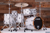 SONOR SQ2 6 PIECE DRUM KIT, MEDIUM BIRCH, WHITE SPARKLE LACQUER (PRE-LOVED)