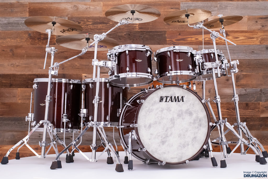 TAMA STAR WALNUT 6 PIECE SHELL PACK IN DARK MOCHA WALNUT (PRE-LOVED)