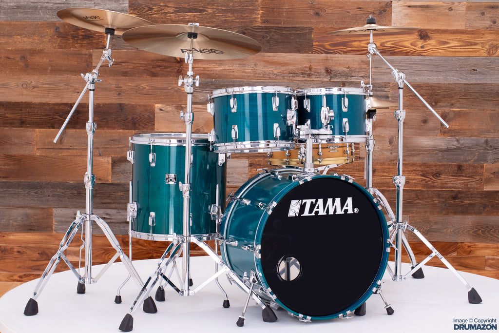 TAMA 1980'S SUPERSTAR 4 PIECE DRUM KIT, AQUA MARINE (PRE-LOVED)