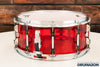 TAMBURO 14 X 6.5 VOLUME ACRYLIC SHELL SNARE DRUM, RED