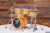 TAMBURO T5 S16 5 PIECE DRUM KIT WITH HARDWARE AND CYMBALS, YELLOW RUST SPARKLE