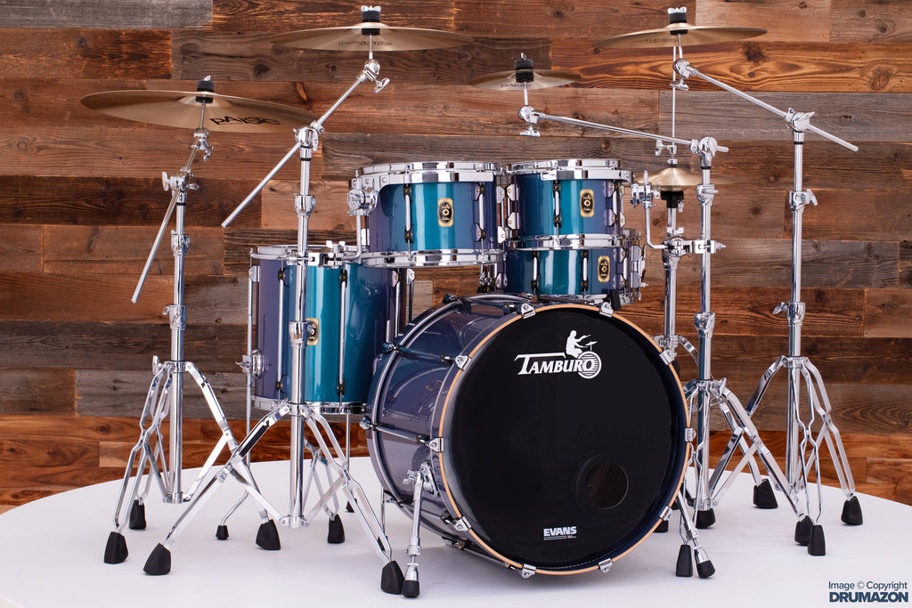 TAMBURO UNIKA 5 PIECE HPL / POPLAR SHELL DRUM KIT, METAL BLUE