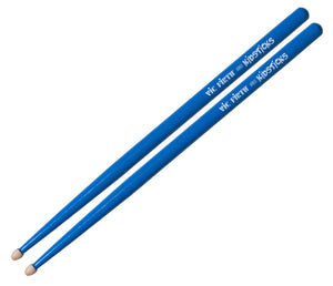 VIC FIRTH AMERICAN CLASSIC HICKORY KIDSTICKS, BLUE WOOD TIP DRUMSTICKS