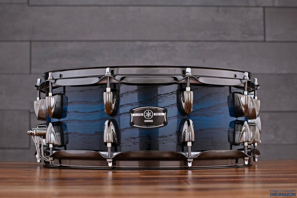 YAMAHA 14 X 5.5 LIVE CUSTOM HYBRID OAK SNARE DRUM, UZUKURI ICE