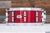 YAMAHA 14 X 6 ABSOLUTE HYBRID MAPLE SNARE DRUM, RED AUTUMN (PRE-LOVED)