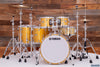 YAMAHA ABSOLUTE HYBRID MAPLE 5 PIECE DRUM KIT, GOLD CHAMPAGNE SPARKLE (PRE-LOVED)