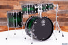 YAMAHA LIVE CUSTOM OAK 5 PIECE DRUM KIT, EMERALD SHADOW SUNBURST (PRE-LOVED)