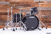 YAMAHA LIVE CUSTOM OAK 3 PIECE DRUM KIT, BLACK SHADOW SUNBURST (PRE-LOVED)