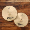 ZILDJIAN 12" AVEDIS A NEW BEAT HI-HAT CYMBALS (PRE-LOVED)