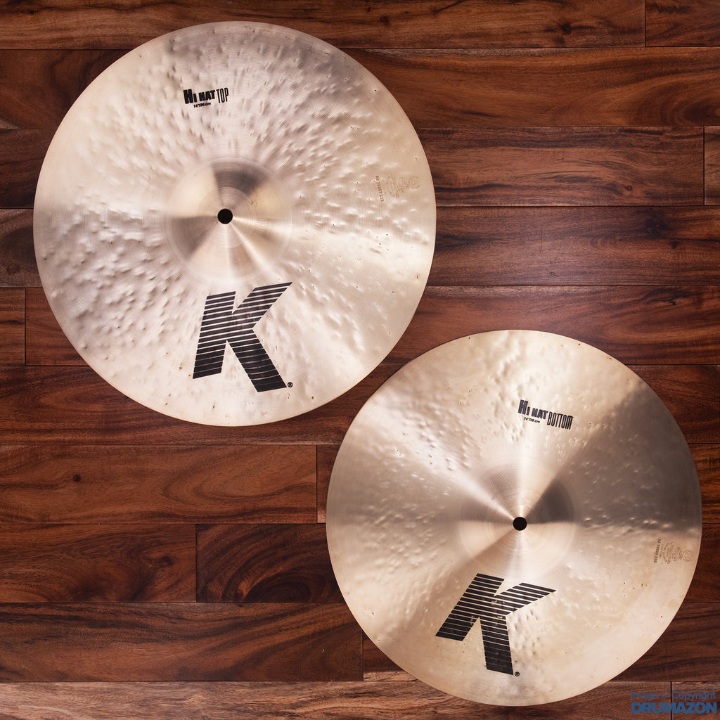 ZILDJIAN 14" K HI-HAT CYMBALS (PRE-LOVED)