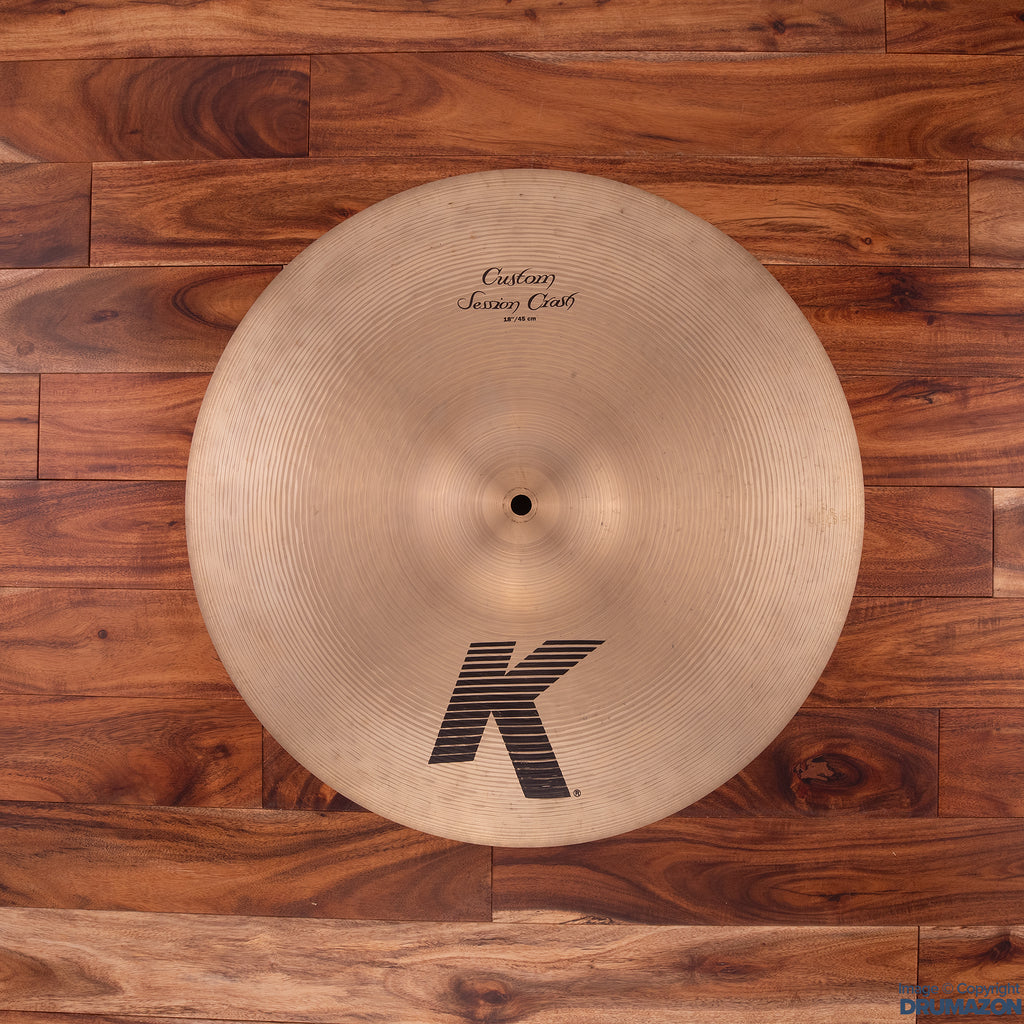 ZILDJIAN 18" K CUSTOM SESSION CRASH CYMBAL (PRE-LOVED)