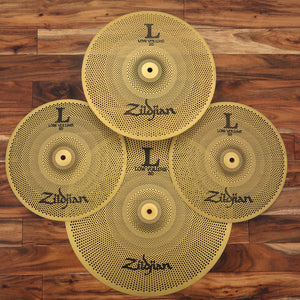 ZILDJIAN L80 LOW VOLUME 348 BOXED LOW NOISE CYMBAL SET (PRE-LOVED)