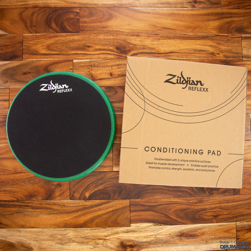 ZILDJIAN REFLEXX 10" CONDITIONING PRACTICE PAD, GREEN (PRE-LOVED)