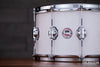 DS DRUMS 14 X 8 VENOM SERIES MAPLE SNARE DRUM, SNOW WHITE STAIN MATTE