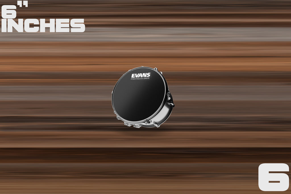 EVANS ONYX TOM / SNARE BATTER DRUM HEAD (SIZES 6" TO 20")