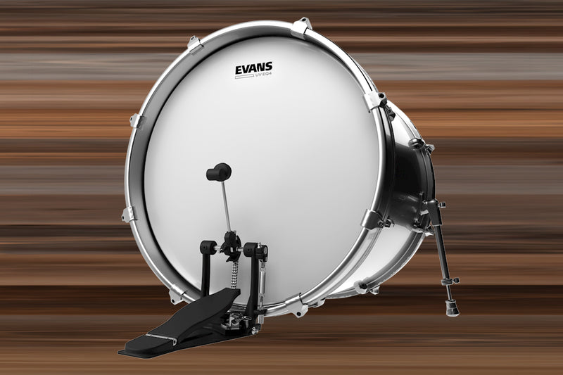 EVANS UV EQ4 BASS DRUM BATTER HEAD (SIZES 16