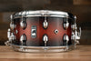 MAPEX BLACK PANTHER SOLIDUS 14 X 7 11 PLY MAPLE SNARE DRUM, RED TO BLACK BURST LACQUER (EX-DISPLAY)