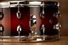 MAPEX BLACK PANTHER SOLIDUS 14 X 7 11 PLY MAPLE SNARE DRUM, RED TO BLACK BURST LACQUER (EX-DISPLAY)