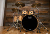 MAPEX SATURN V EXOTIC SOUND WAVE TWIN 5 PIECE DRUM KIT, NATURAL MAPLE BURL