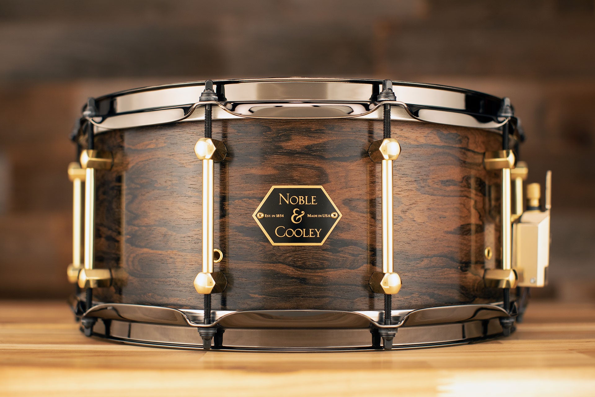 NOBLE u0026 COOLEY 14 X 6.5 ZIRICOTE / CHESTNUT LIMITED EDITION SNARE DRUM –  Drumazon