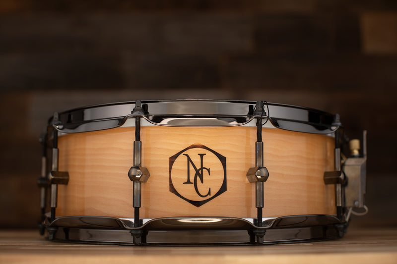 NOBLE & COOLEY 14 X 4.75 SS CLASSIC BEECH SOLID SHELL SNARE DRUM – Drumazon