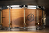 NOBLE & COOLEY SS CLASSIC TWO TONE WALNUT 14 X 7 SOLID SHELL SNARE DRUM, NATURAL SATIN