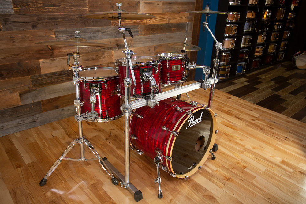 PEARL MASTERS MSX RETROSPEC 4 PIECE MAPLE DRUM KIT, RED ONYX – Drumazon