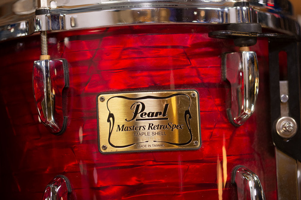 PEARL MASTERS MSX RETROSPEC 4 PIECE MAPLE DRUM KIT, RED ONYX – Drumazon