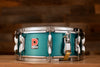 PREMIER 14 X 5.5 CABRIA LACQUER SNARE DRUM, TURQUOISE METALLIC (PRE-LOVED)